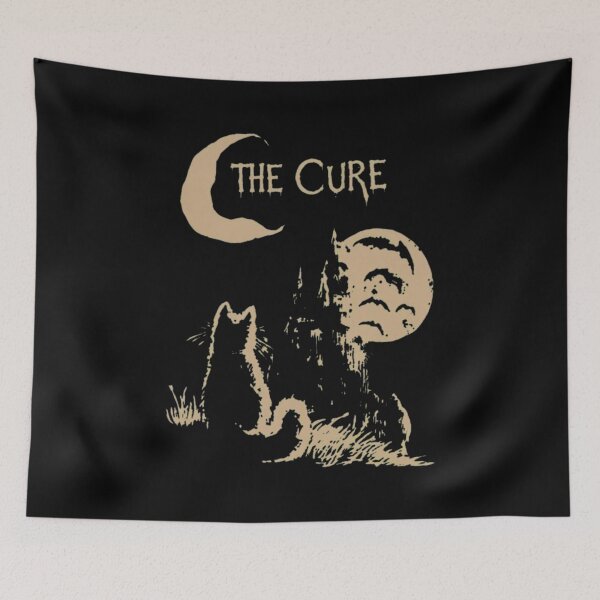 Item preview, The Cures Cat Castles Moon Gothic Band designed and sold by ramostrangdArt.