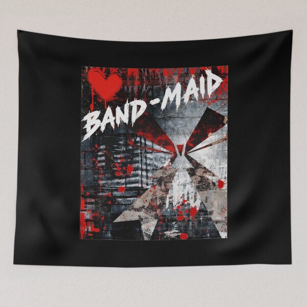 Item preview, BAND-MADS Red Heart Grunge  designed and sold by diaricesaltArt.