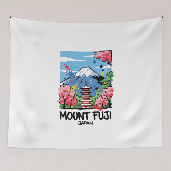 Item preview, Mount Fuji Japan Travel Art Print designed and sold by Merch by Das Design Studio.