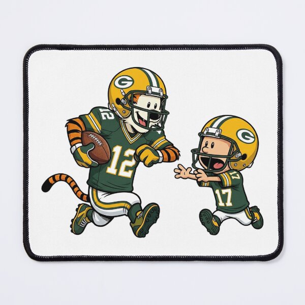 Item preview, Calvin And Hobbes Playing Football Fan Green Bay Team designed and sold by DamianRoy88.