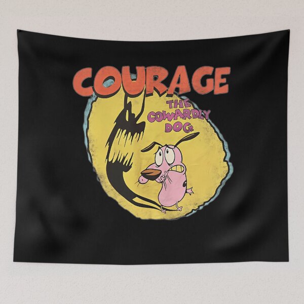 Item preview, Coura.ge The Coward.ly Dog Meme Cartoon designed and sold by Neonmorphy.