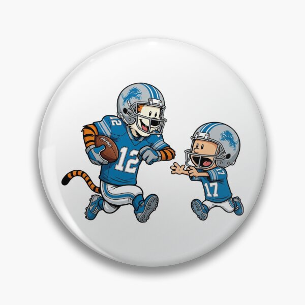 Item preview, Calvin And Hobbes Playing Football Fan Detroit  Team designed and sold by DamianRoy88.
