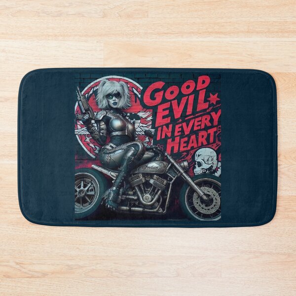Item preview, Cyberpunk Chopper Biker Mercenary Girl designed and sold by Voodoo Store Paranormal Collections.