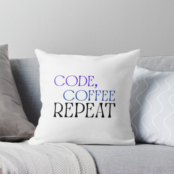 Item preview, Code Coffee Repeat Programmer Typography designed and sold by moonsun4.