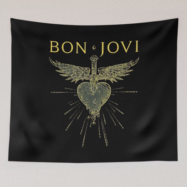 Aperçu de l'œuvre Bons Jovis Winged Heart Rock Band créée et vendue par diaricesaltArt.