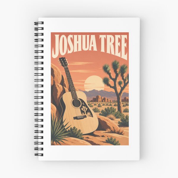 Item preview, Joshua Tree Desert Guitar Poster designed and sold by Beyond Destinations.