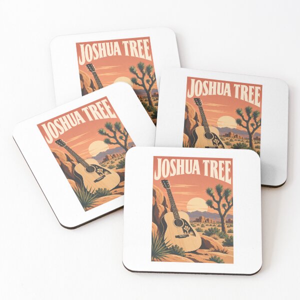 Item preview, Joshua Tree Desert Guitar Poster designed and sold by Beyond Destinations.