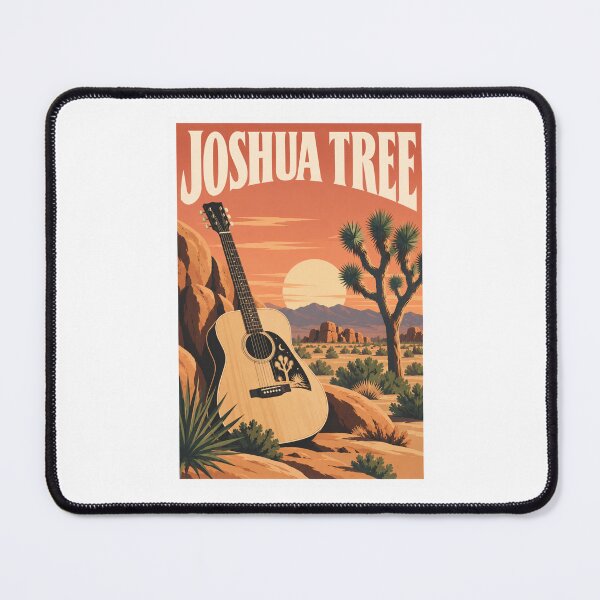 Item preview, Joshua Tree Desert Guitar Poster designed and sold by Beyond Destinations.