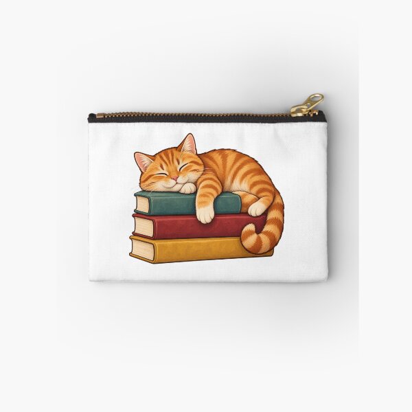 Item preview, Sleepy Ginger Cat on a Stack of Books designed and sold by SAS-Designer.