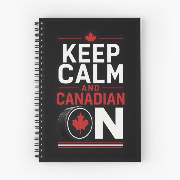 Item preview, Calm and Canadian On Vintage Hockey Parody designed and sold by Sybille-Yates.
