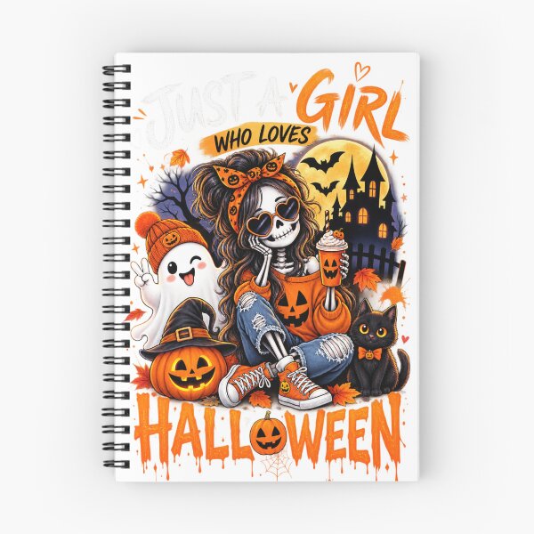 Item preview, ust A Girl Who Loves Halloween Skeleton Clipart designed and sold by issacnova.