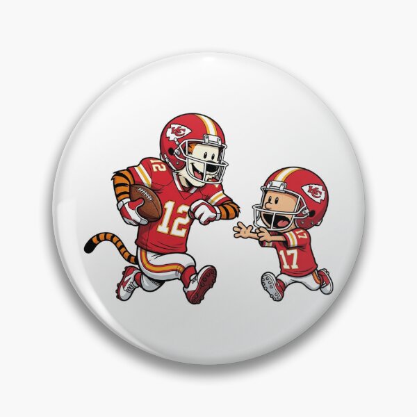 Item preview, Calvin And Hobbes Playing Football Fan Kansas City Team designed and sold by DamianRoy88.