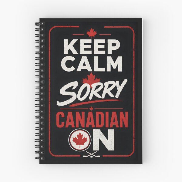 Item preview, Calm Sorry Canadian On Vintage Hockey Parody designed and sold by Sybille-Yates.
