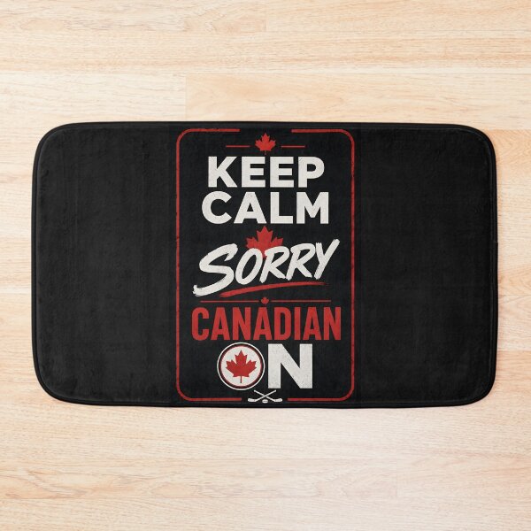 Item preview, Calm Sorry Canadian On Vintage Hockey Parody designed and sold by Sybille-Yates.
