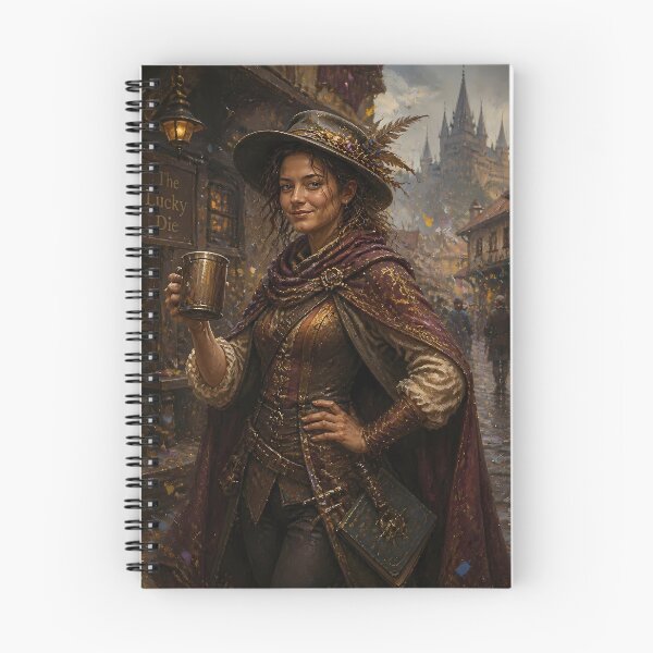 Item preview, Cinematic Fantasy Warrior Woman Watercolor Portrait designed and sold by Holub Art Studio & design.