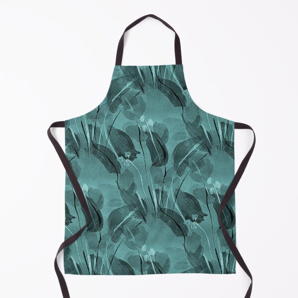 Item preview, Spring Floral Pattern in Monochromatic Teal designed and sold by Artistestella.