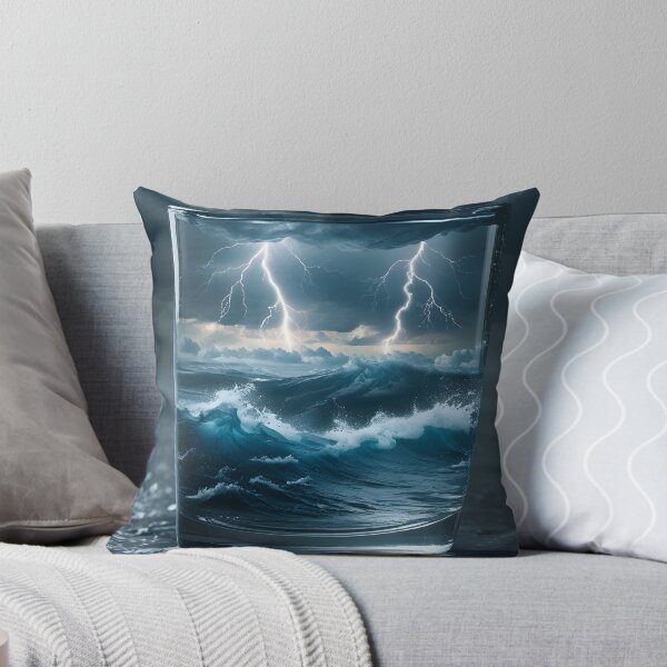 Item preview, Storm In A Glass Ocean Waves designed and sold by Jo Art.