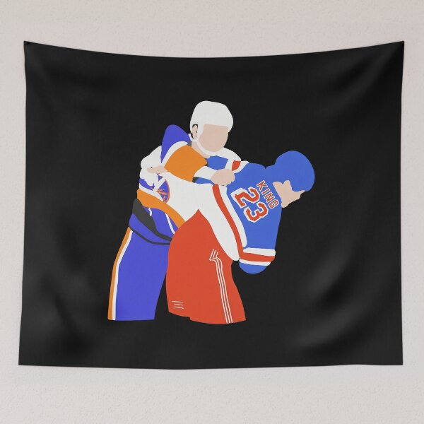 Item preview, Hockey Players Face Off Minimalist Flat  designed and sold by Janephen.