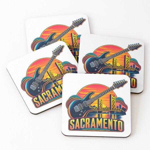 Item preview, Sacramento Electric Guitar and Neon Sunset designed and sold by SAS-Designer.