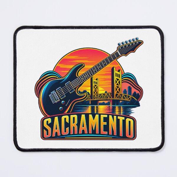 Item preview, Sacramento Electric Guitar and Neon Sunset designed and sold by SAS-Designer.