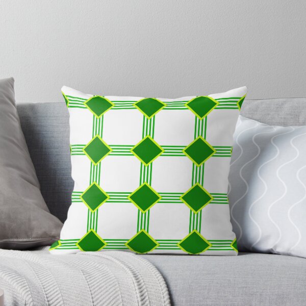 Item preview, Emerald Network: Geometric Pattern of Rhombuses and Green Grid designed and sold by p-Phictures4.