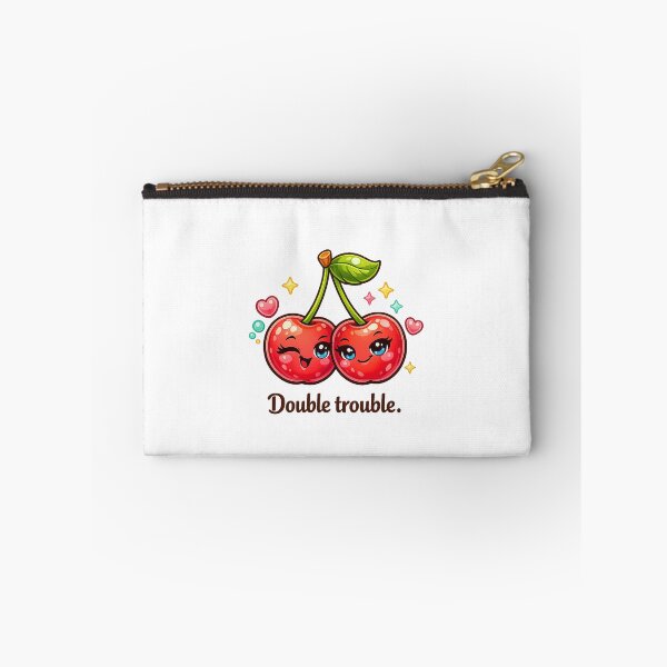Item preview, Double Trouble Cherries Pastel Kawaii Playful Fruit Duo Art designed and sold by Sommium .
