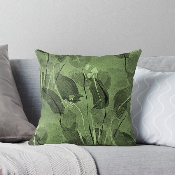 Item preview, Spring Floral Pattern in Monochromatic Green designed and sold by Artistestella.