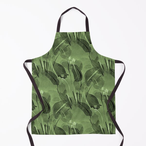 Item preview, Spring Floral Pattern in Monochromatic Green designed and sold by Artistestella.