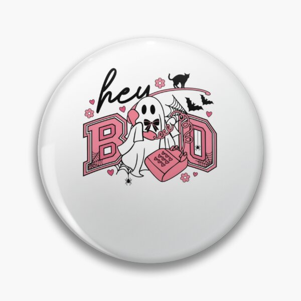 Item preview, Hey Boo Cute Pink Halloween Ghost designed and sold by AARABwino.