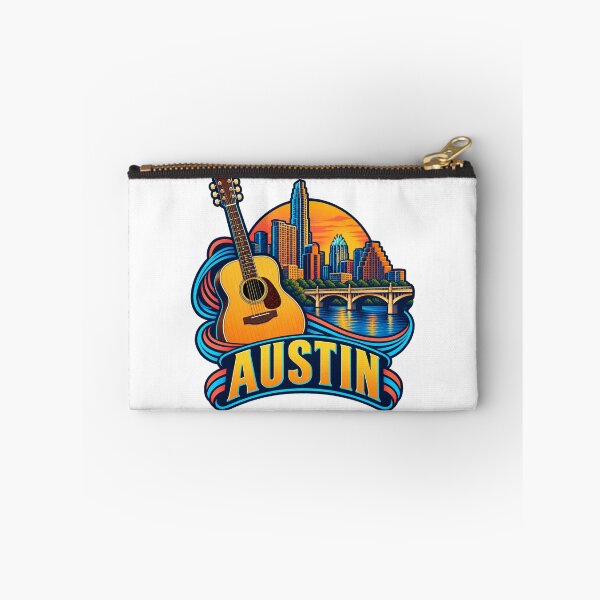 Item preview, Austin Texas Acoustic Guitar and Sunset Skyline designed and sold by SAS-Designer.