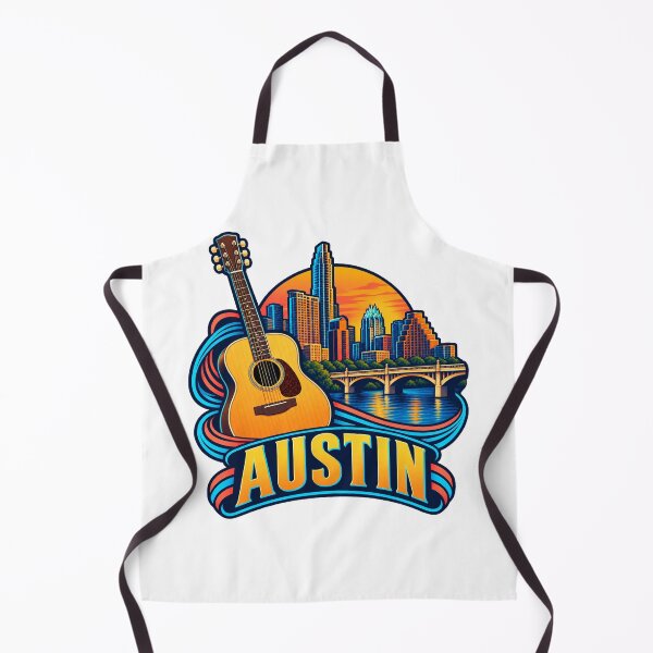 Item preview, Austin Texas Acoustic Guitar and Sunset Skyline designed and sold by SAS-Designer.