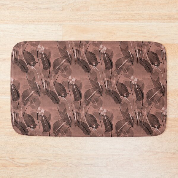 Item preview, Spring Floral Pattern in Monochromatic Brown designed and sold by Artistestella.