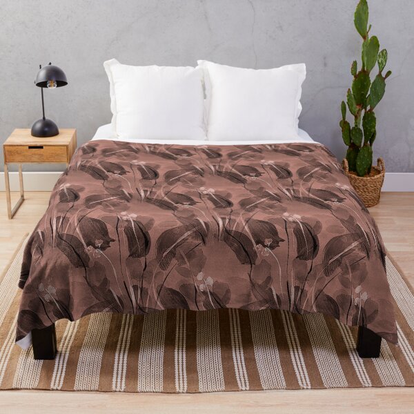 Item preview, Spring Floral Pattern in Monochromatic Brown designed and sold by Artistestella.