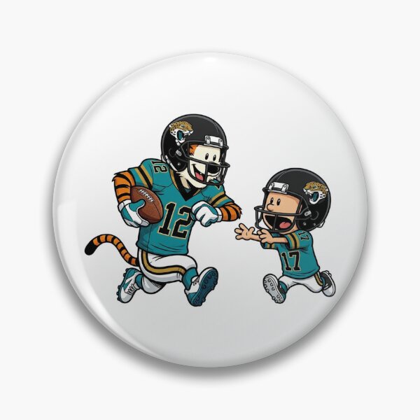Item preview, Calvin And Hobbes Playing Football Fan Jacksonville Team designed and sold by DamianRoy88.