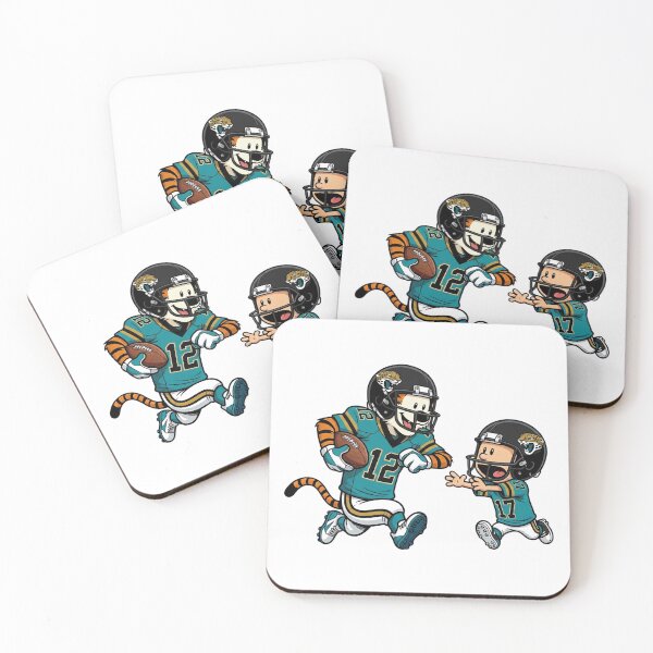 Item preview, Calvin And Hobbes Playing Football Fan Jacksonville Team designed and sold by DamianRoy88.