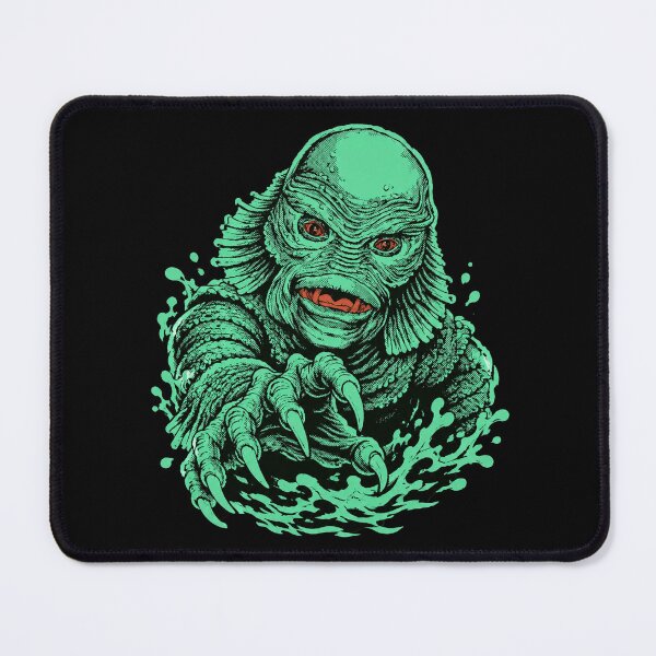 Item preview, Gill-Man Green Horror Portrait for Monster Movie Fans designed and sold by celinamnxngol.