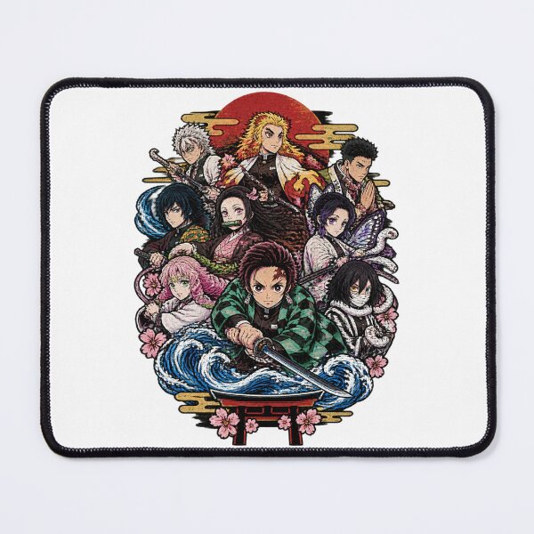 Item preview, All Hashira Inspired Anime Design Featuring Pillars of Strength and Valor designed and sold by wafflemememaker.