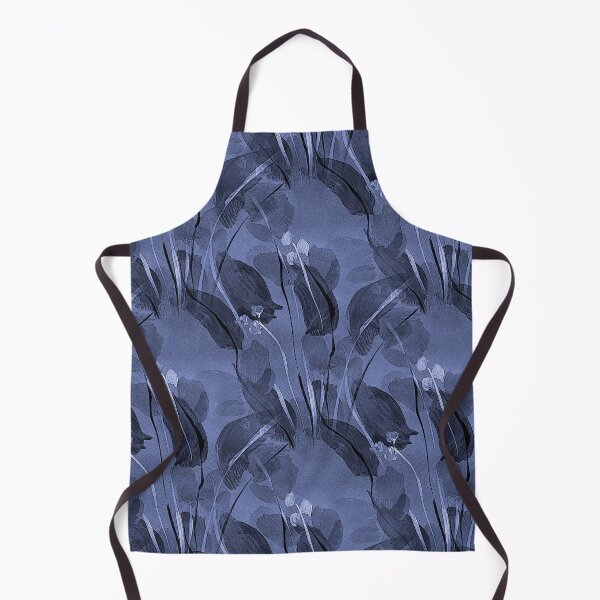Item preview, Spring Floral Pattern in Monochromatic Blue designed and sold by Artistestella.
