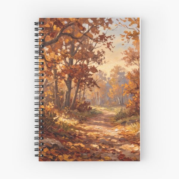 Item preview, Autumn Forest Trail, Golden Woodland Path designed and sold by RedPeaStudio.