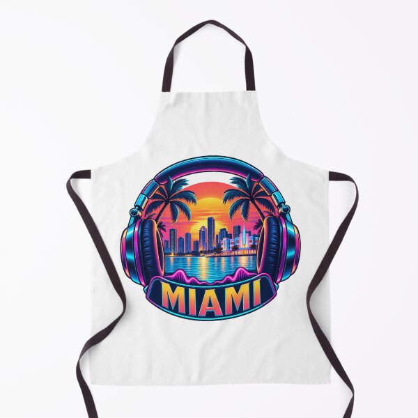 Item preview, Miami DJ Headphones and Tropical Neon Skyline designed and sold by SAS-Designer.