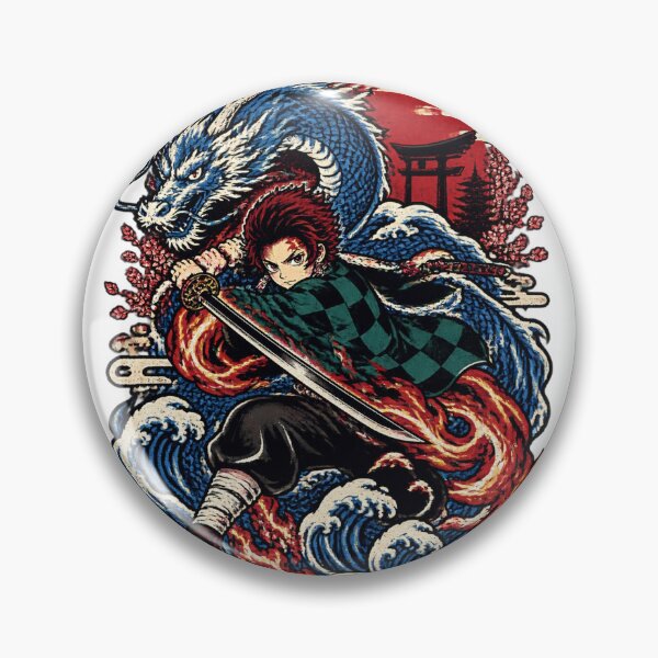 Item preview, Dark Fantasy Demon Slayer Artwork Featuring Fierce Warrior Design designed and sold by wafflemememaker.