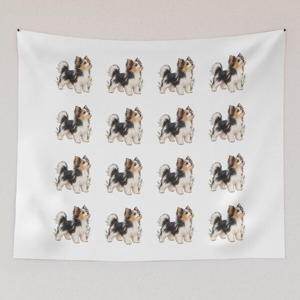 Item preview, Biewer Terrier in a Windy Meadow designed and sold by SAS-Designer.