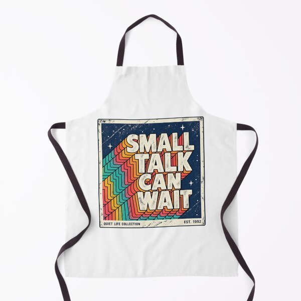 Item preview, Small Talk Can Wait – Retro Introvert designed and sold by FZ Studio .