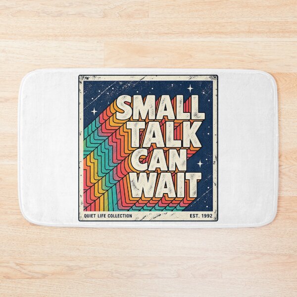 Item preview, Small Talk Can Wait – Retro Introvert designed and sold by FZ Studio .