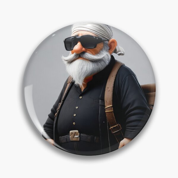 Item preview, Old Fart as a bank robber designed and sold by Colin Bentham.