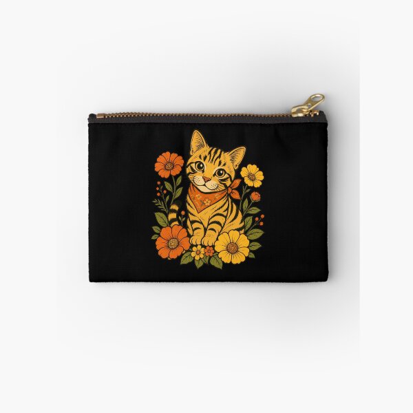 Item preview, Retro Cat Floral Portrait designed and sold by SoyLamderma.