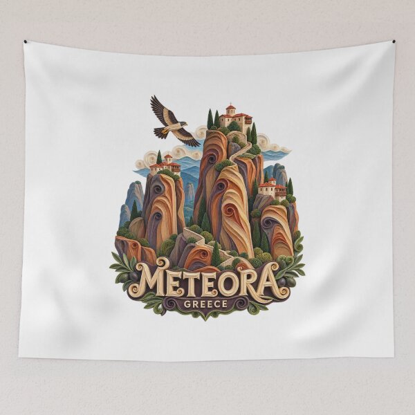 Item preview, Meteora - Greece designed and sold by StudioRedKoala.