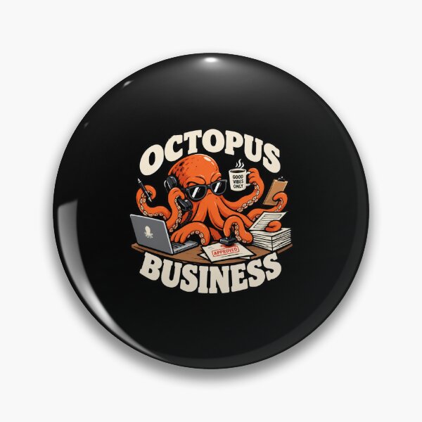 Item preview, Octopus Business Office Humor Funny Cartoon Gift designed and sold by w1ckerman.