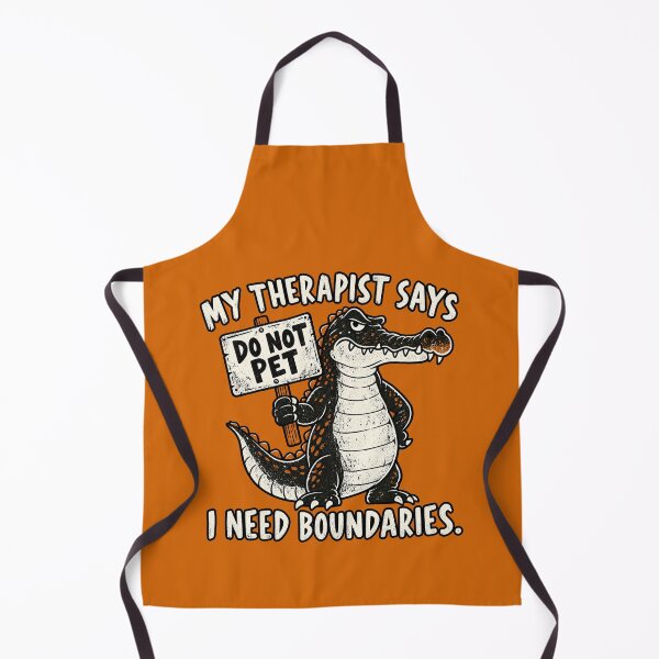Item preview, My Therapist Says I Need Boundaries – Funny Crocodile designed and sold by InkyIcarus.