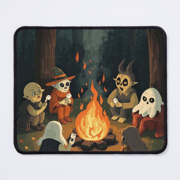 Item preview, Ghouls Around the Halloween Bonfire designed and sold by Deezyned.